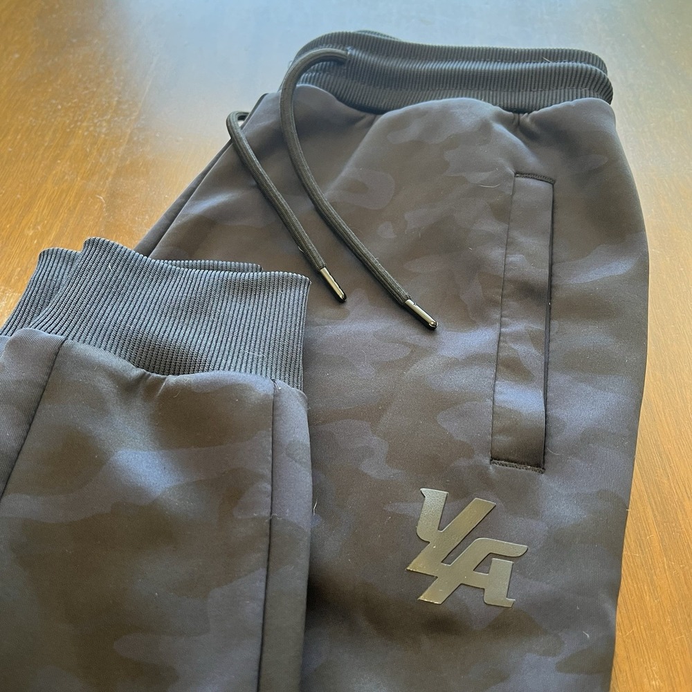 YoungLA Mens S Pump Cover Joggers Sweatpants Black Blue Camo Athletic Drawstring